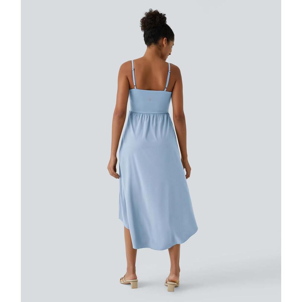 HALARA Sky Blue Asymmetrical High-Low Dress - Picture 3 of 16